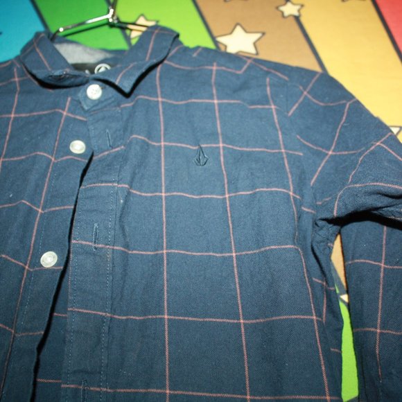 Boys Volcom Button Down 🌵 7/XL - Picture 2 of 6